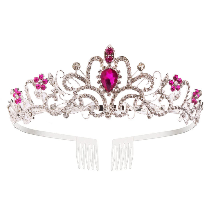 Ladies Sparkling Crystal Tiara with Filigree Design Kalsten