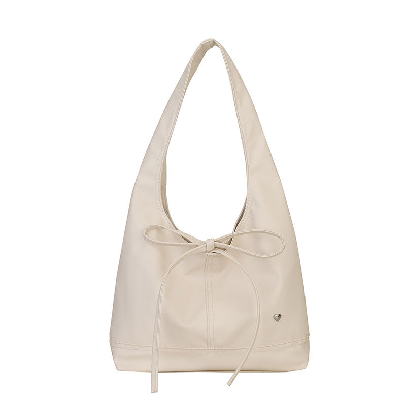 Bow-Detail Slouchy Hobo Bag