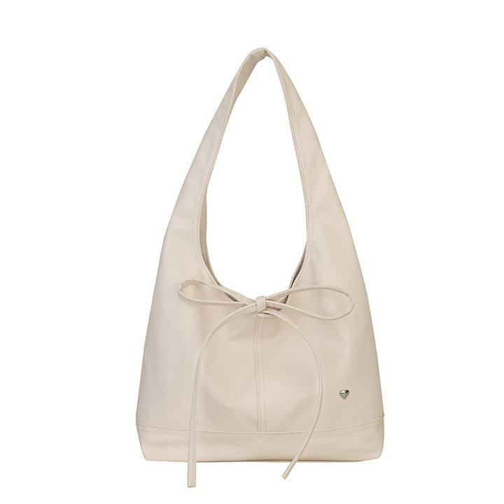 Bow-Detail Slouchy Hobo Bag