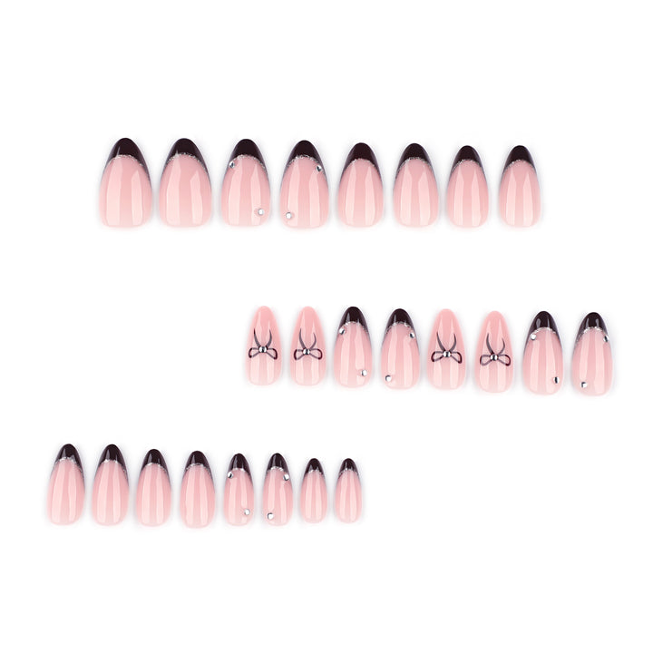 Artful Nail Art with Elegant Bow Decoration Kalsten