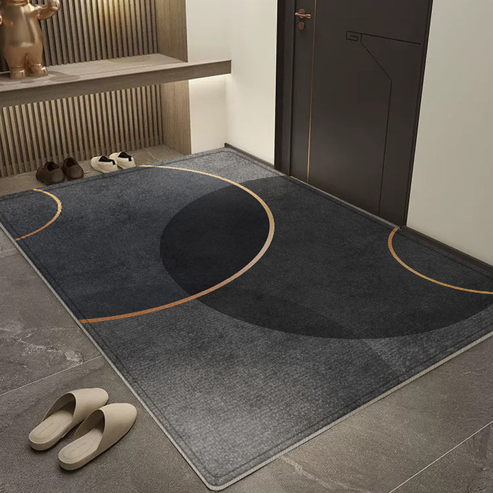 Geometric Patterned Entryway Rug