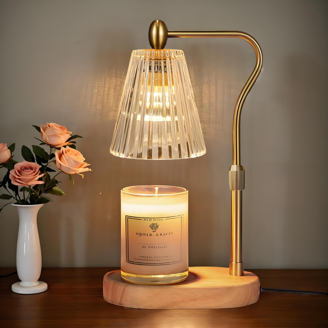 Vintage-Inspired Glass Table Lamp