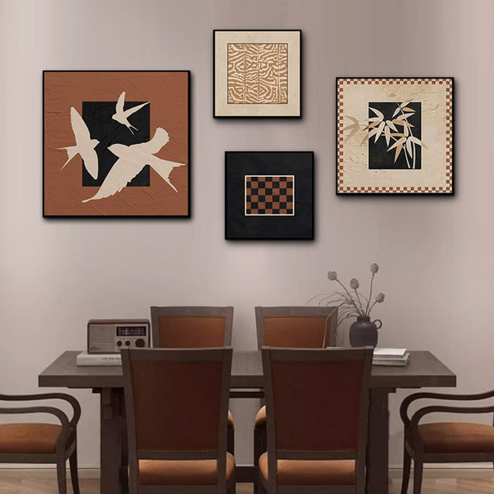 Abstract Bird Wall Art