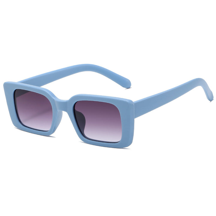 Women's fashionable square sunglasses with wide, glossy frame Kalsten