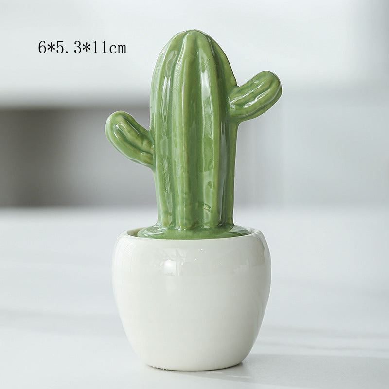 Decorative Ceramic Cactus Planter Kalsten