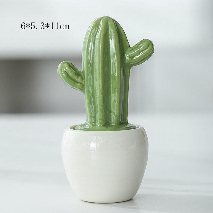 Decorative Ceramic Cactus Planter Kalsten