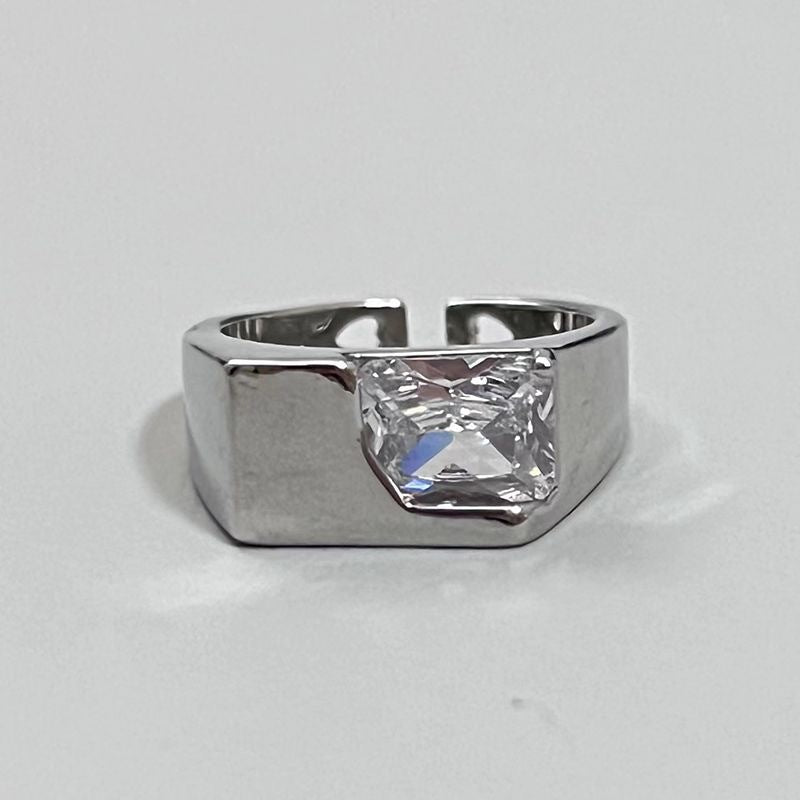 Trendier Open Ring with Zirconia Accent Kalsten