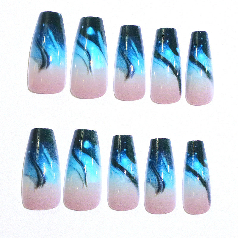 Artistic Long Acrylic Nail Extensions Kalsten