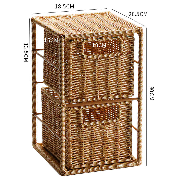 Multi-Tiered Woven Storage Organizer Kalsten