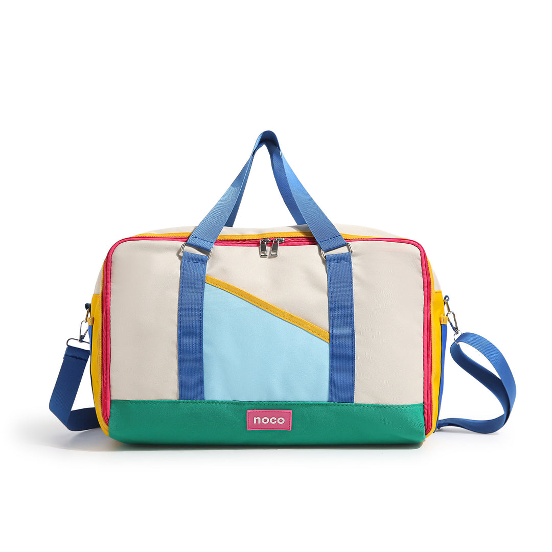 Color-Blocked Multi-Purpose Weekender Duffle