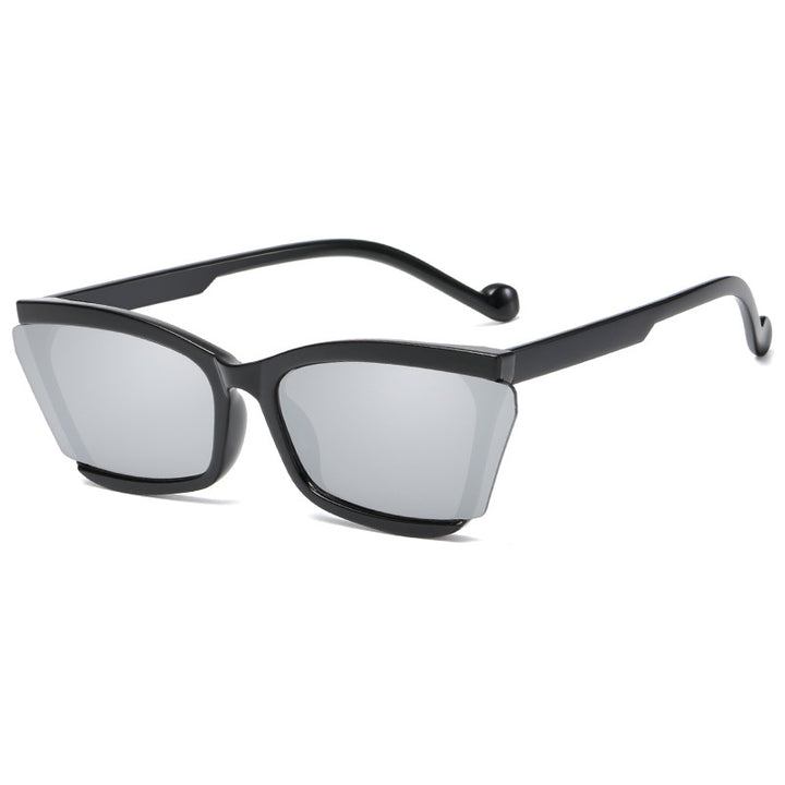 Women's fashionable sunglasses with unique rectangular design and UV protection Kalsten