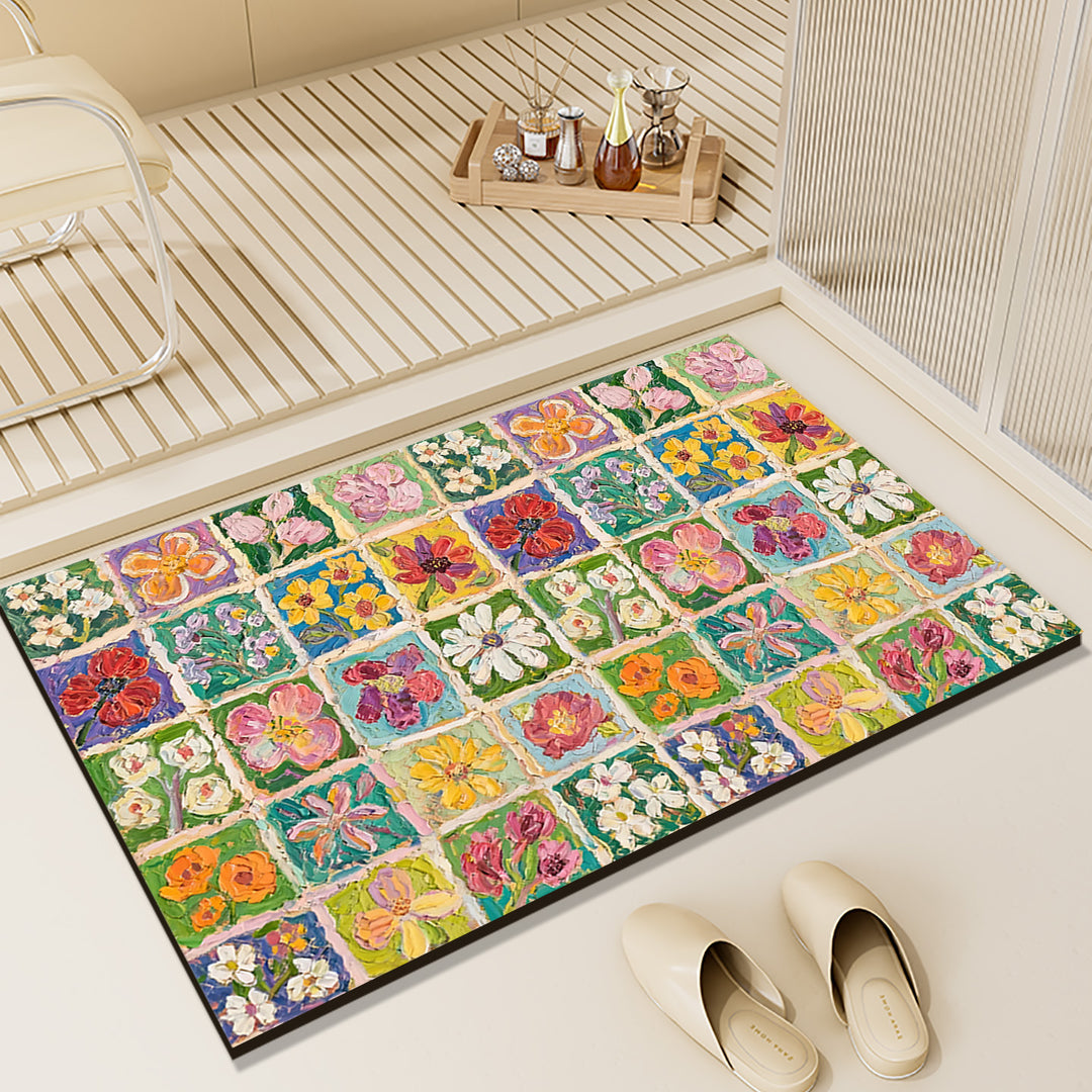 Floral Patterned Indoor Area Rug Kalsten