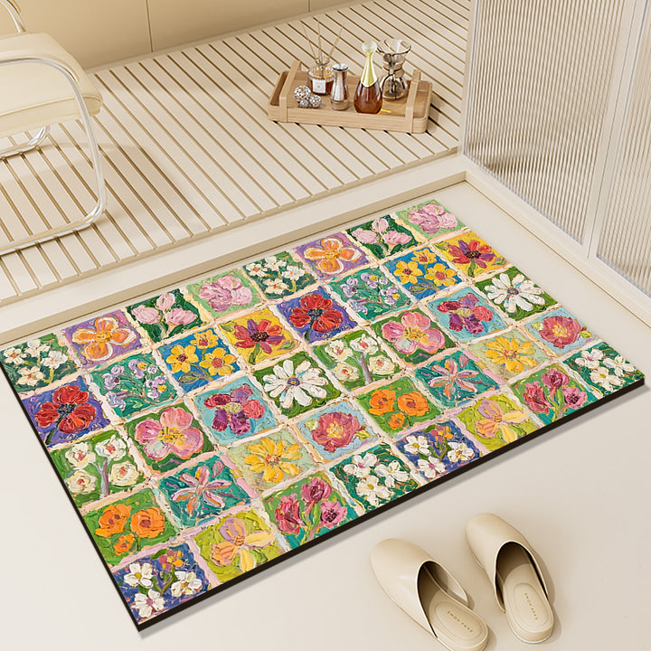 Floral Patterned Indoor Area Rug Kalsten