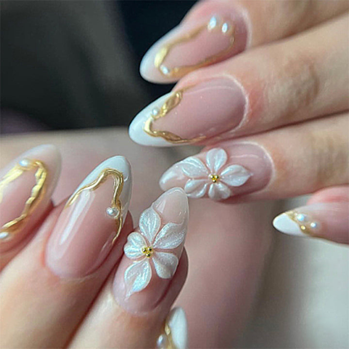 Elegant Floral Design Press-On Nails kalsten