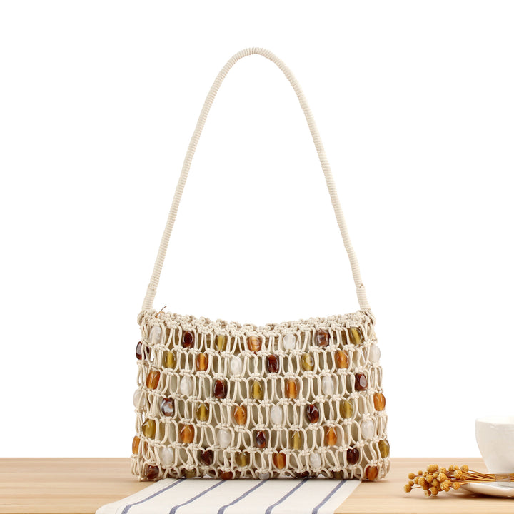 Drawstring bag with colorful beads Kalsten
