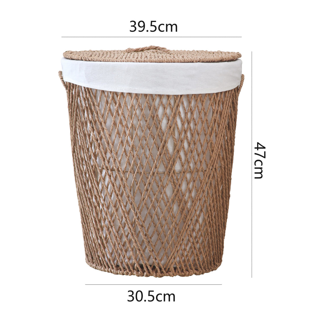 Decorative laundry basket with lid Kalsten