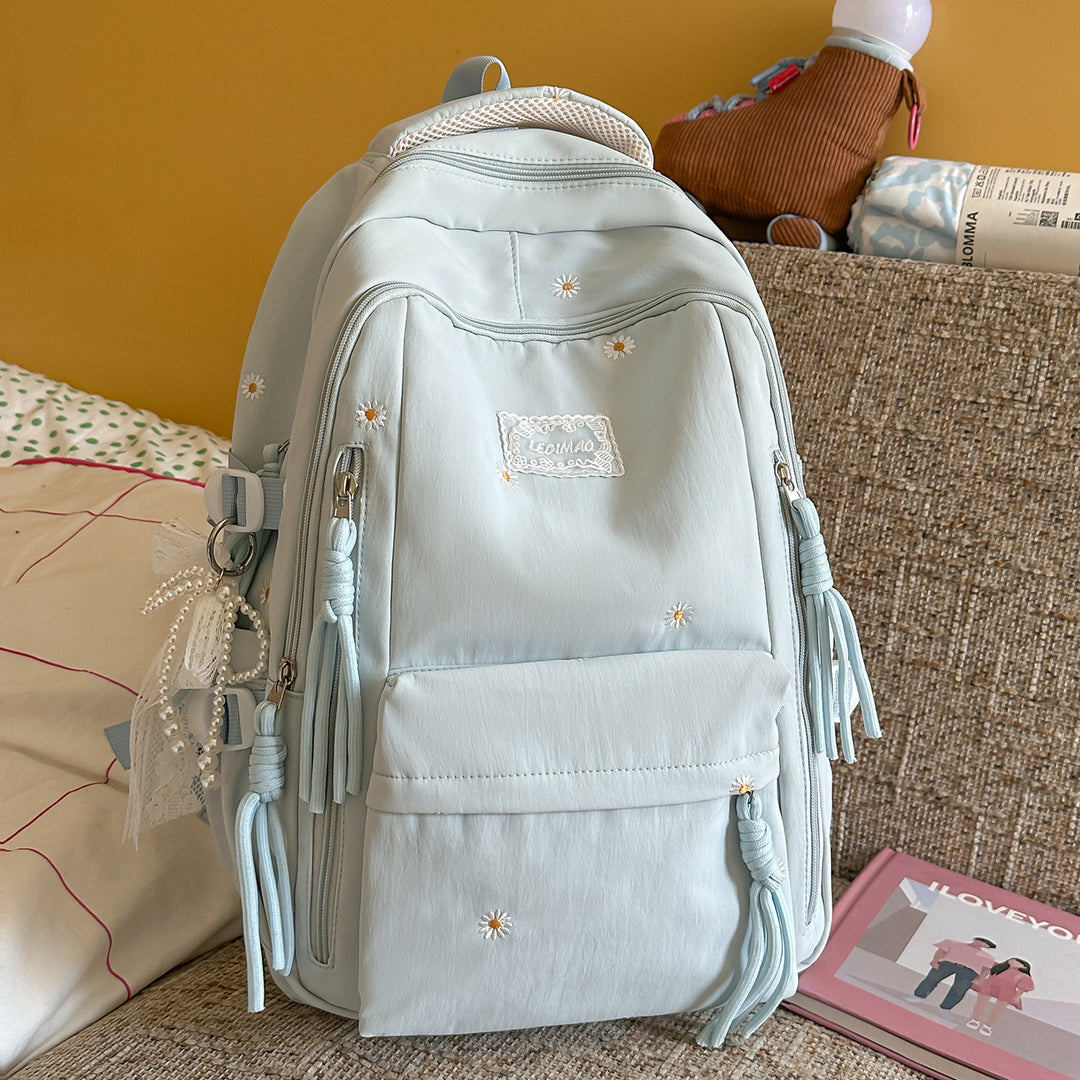 Decorative Floral Embellished Backpack Kalsten