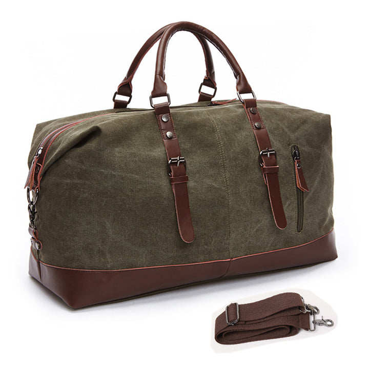 Spacious Travel Bag Made of Sturdy Canvas and Leather Kalsten