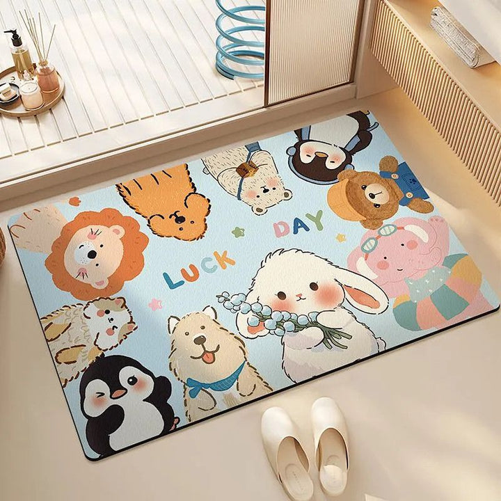 Welcome Home Cartoon Area Rug Kalsten