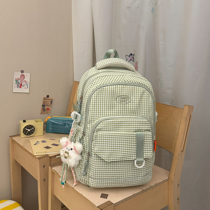 Stylish Checkerboard Pattern Backpack Kalsten 1791205963