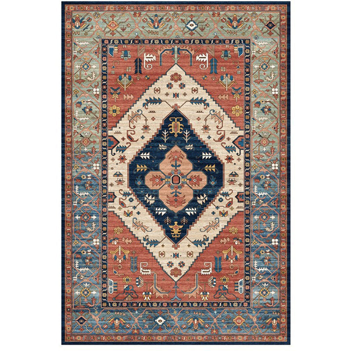 Vintage Floral Medallion Area Rug