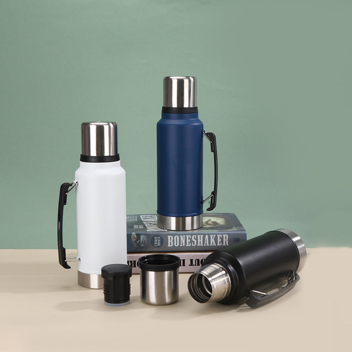 Unisex Insulated Stainless Steel Water Bottle with Carrying Handle Kalsten
