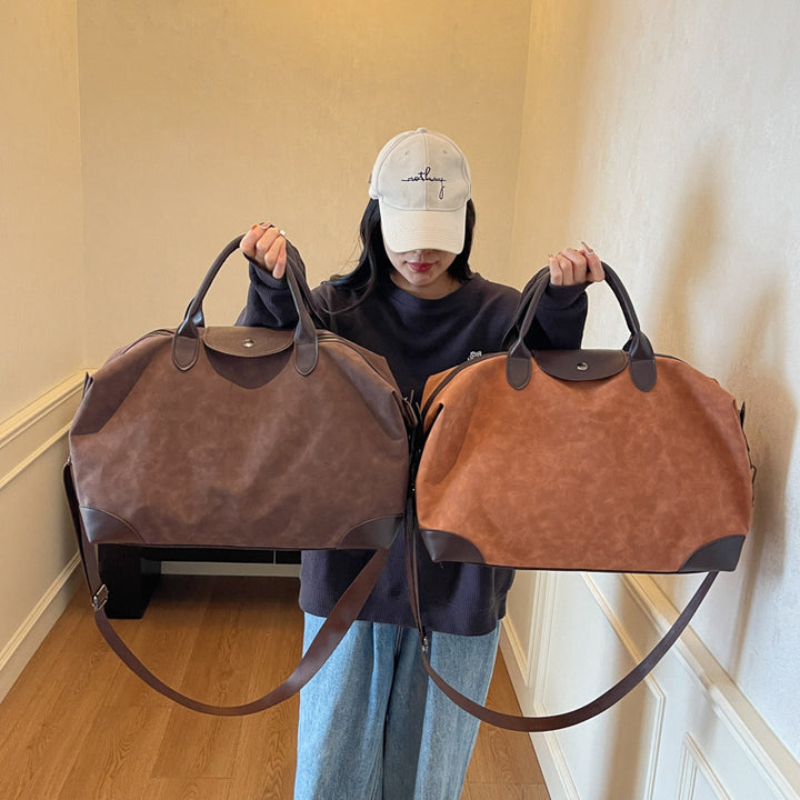 Modern Leather Duffle Bag