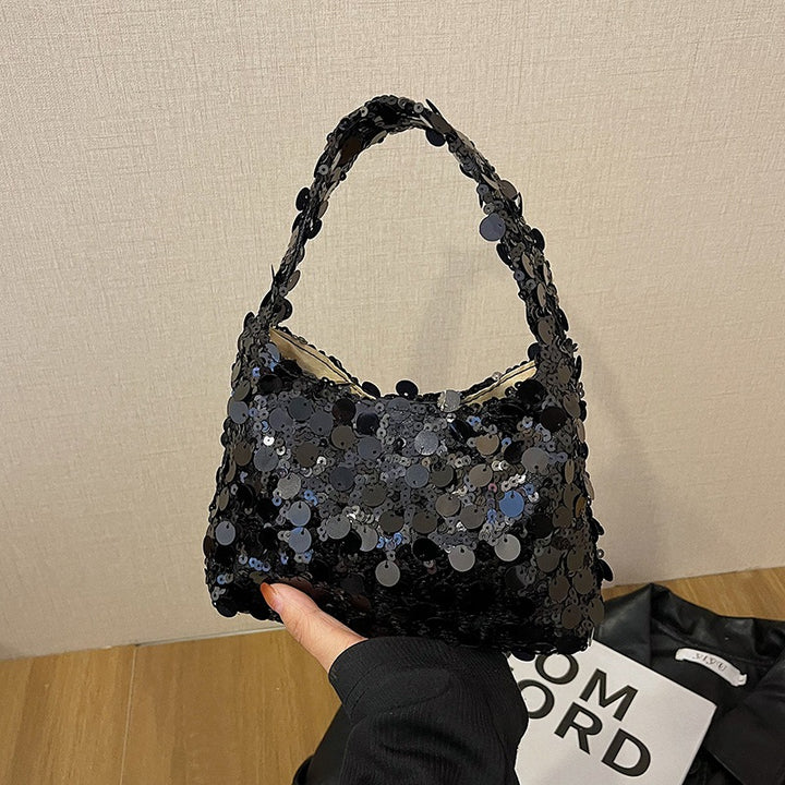 Sequin Embellished Evening Handbag