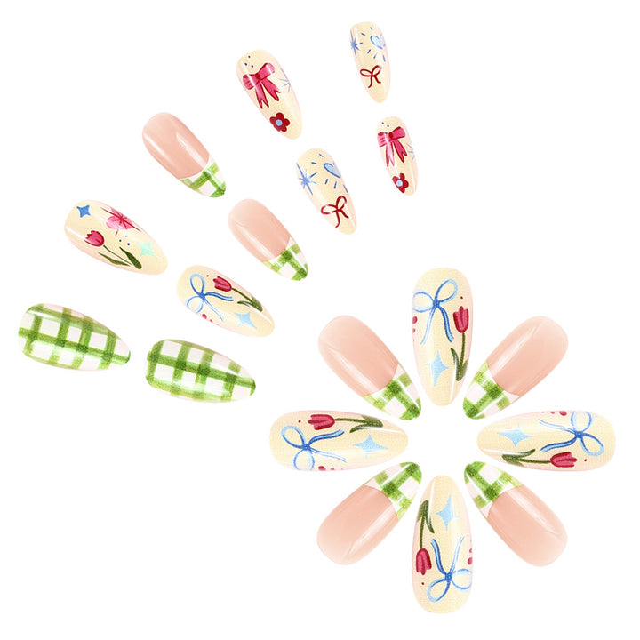 Floral Art Gel Press-On Nails Kalsten