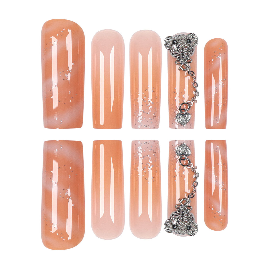Decorative Long Stiletto Nail Art Extensions Kalsten