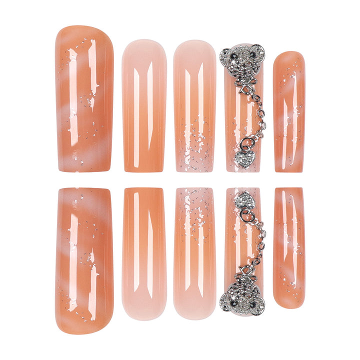 Decorative Long Stiletto Nail Art Extensions Kalsten