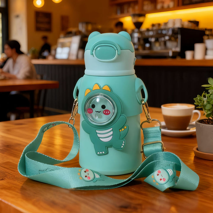 Women’s insulated bottle with practical carrying strap and cute design Kalsten