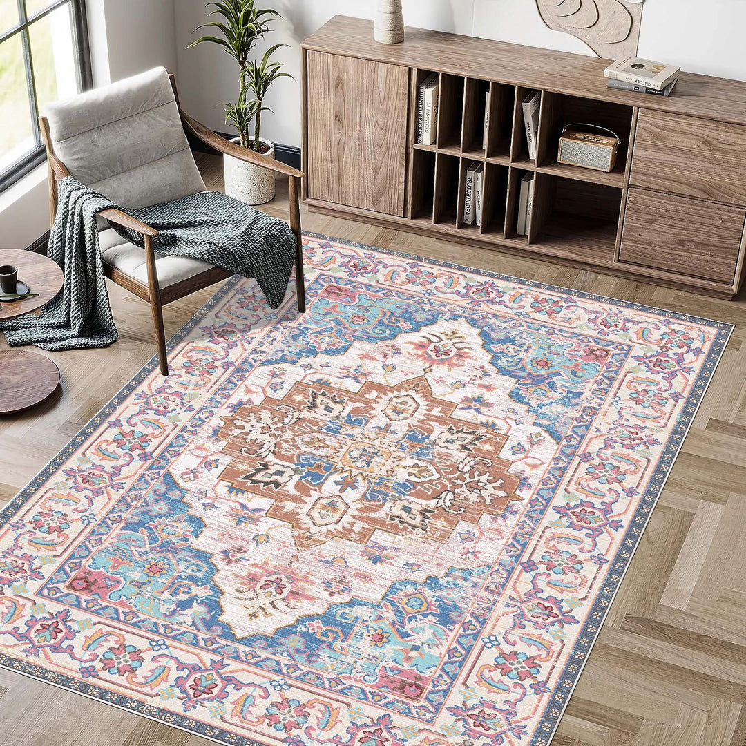 Geometric Pattern Area Rug Kalsten