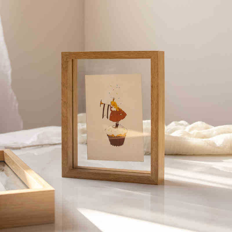 Decorative Glass Shadow Box Frame