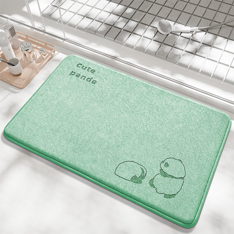 Playful Bunny Design Bath Mat Kalsten