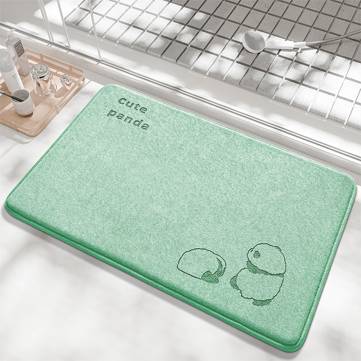 Playful Bunny Design Bath Mat Kalsten