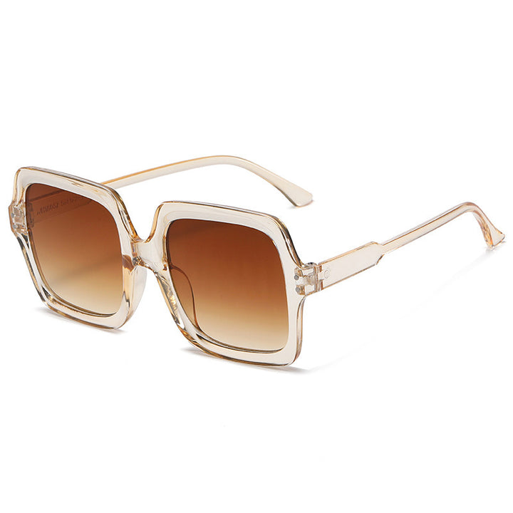 Ladies fashionable square sunglasses with mirrored lenses Kalsten