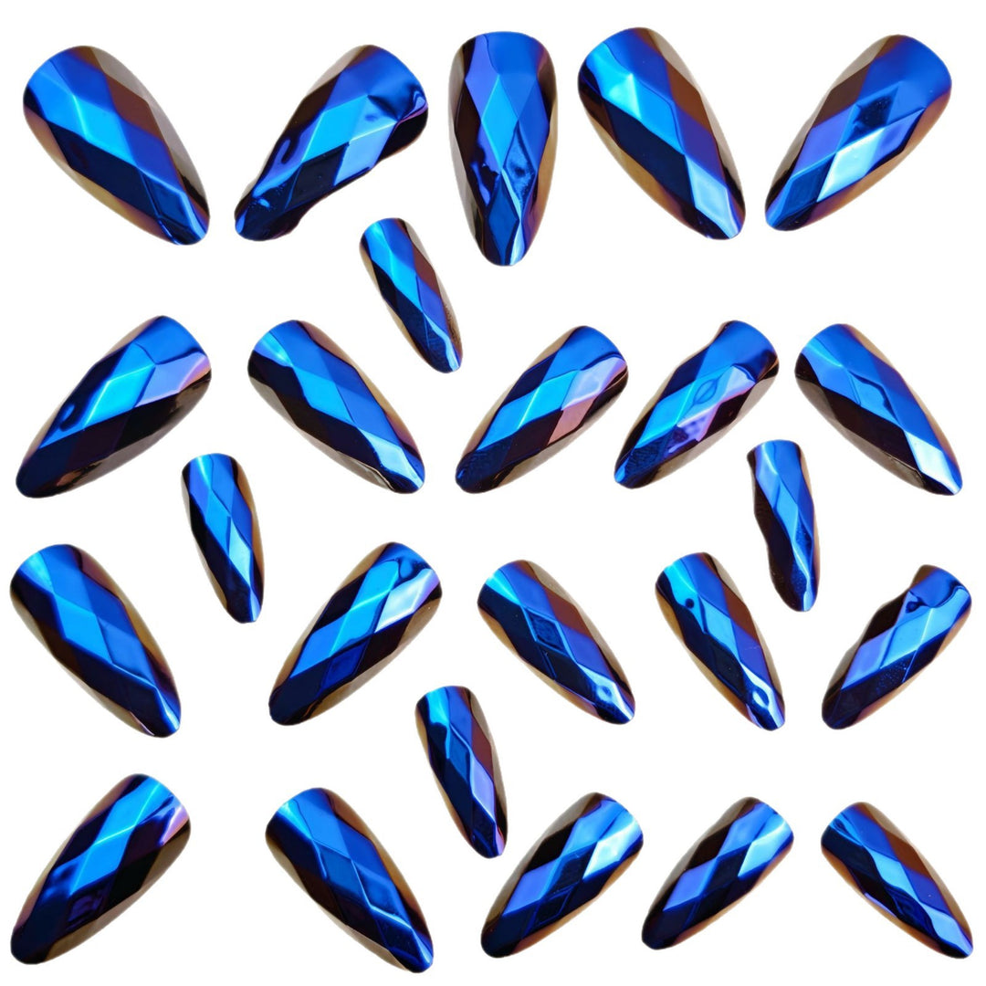 Artificial nails with faceted design Kalsten
