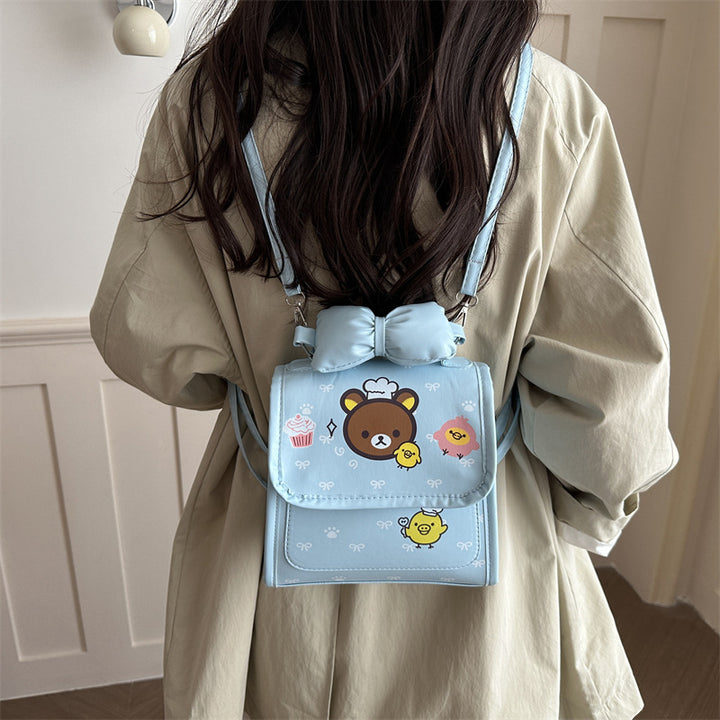 Cute Cartoon Print Crossbody Bag