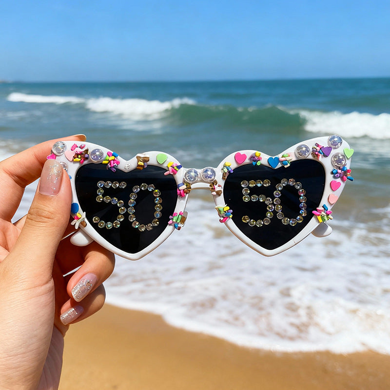 Fun Heart-Shaped Celebration Sunglasses Kalsten