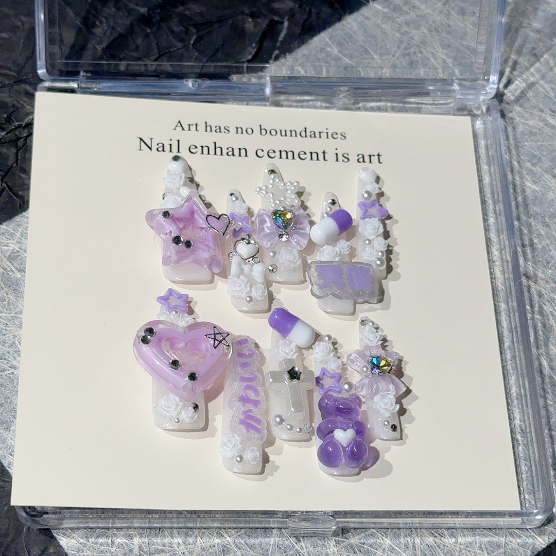 Decorative Artistic Press-On Nail Set