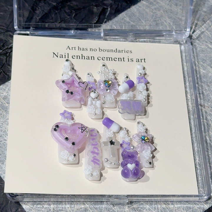 Decorative Artistic Press-On Nail Set