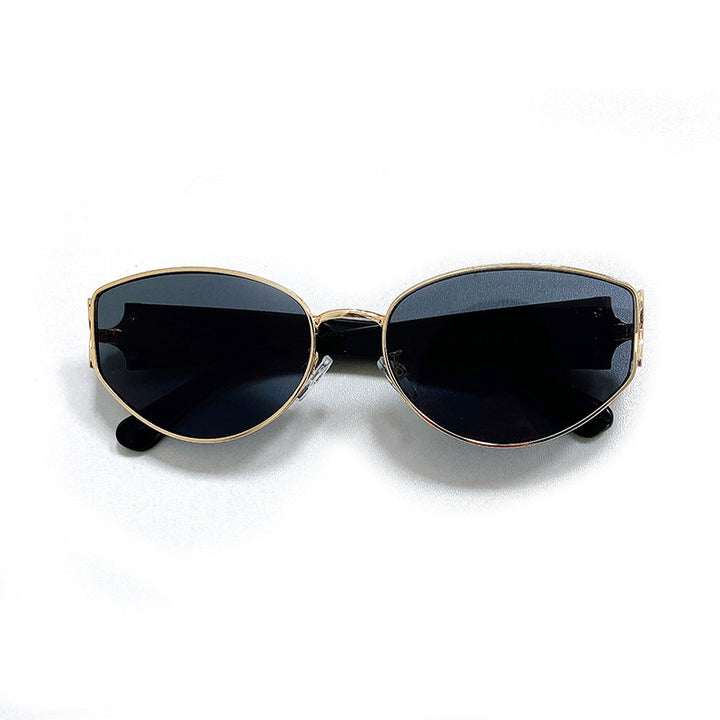 Fashionable Cat-Eye Sunglasses with Golden Frame Kalsten