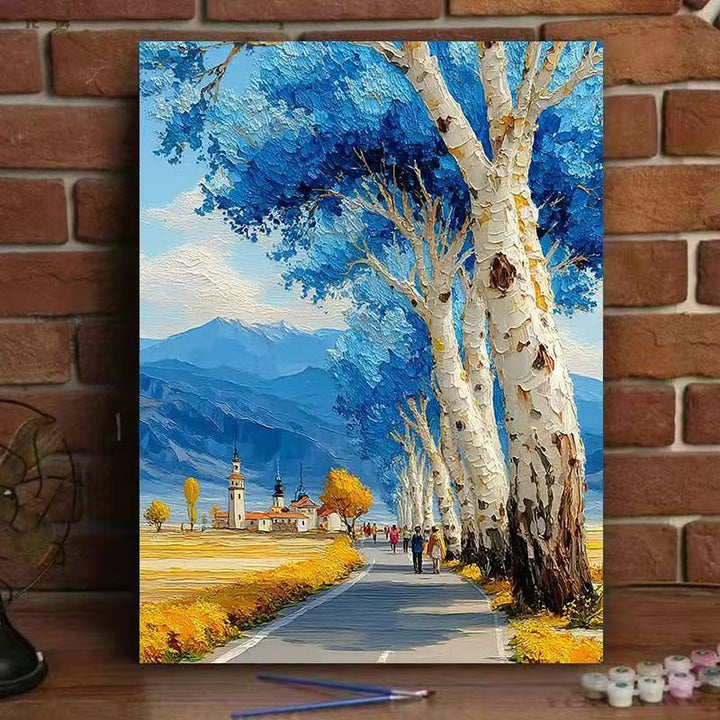 Textured Landscape Art Print Kalsten