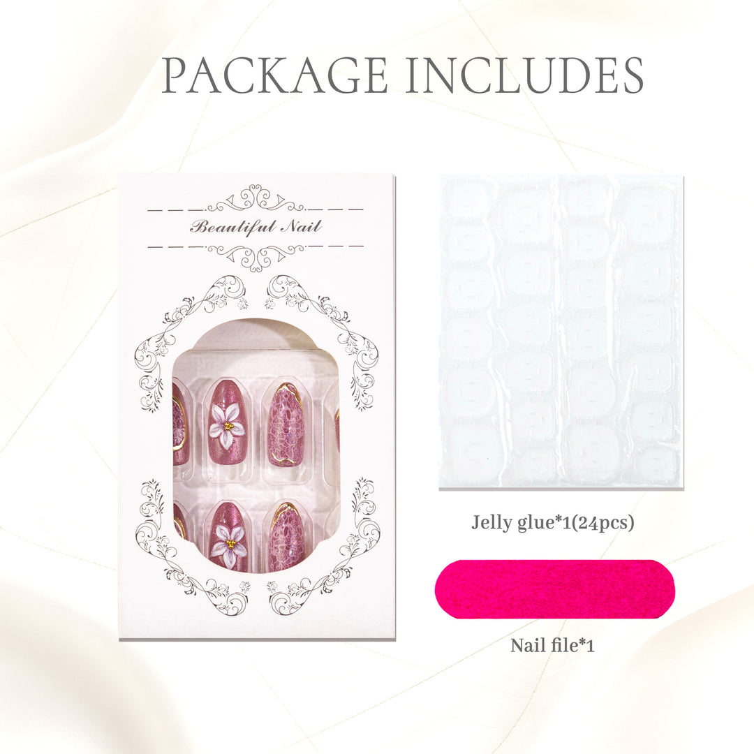 Premium Decorative Press-On Nail Set