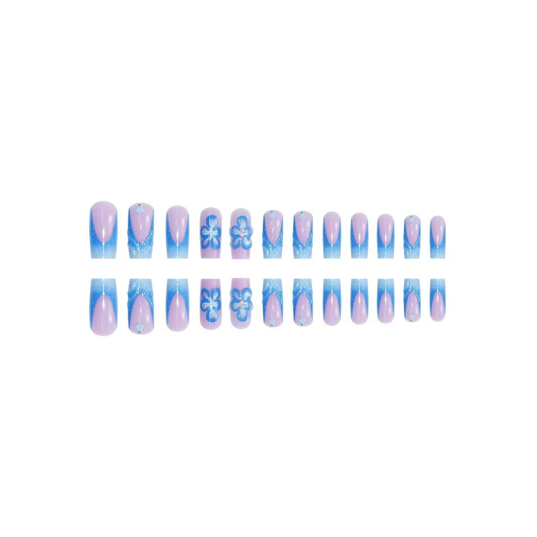 Floral Design Acrylic Nail and Toe Art Set Kalsten