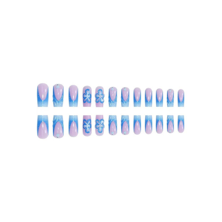 Floral Design Acrylic Nail and Toe Art Set Kalsten