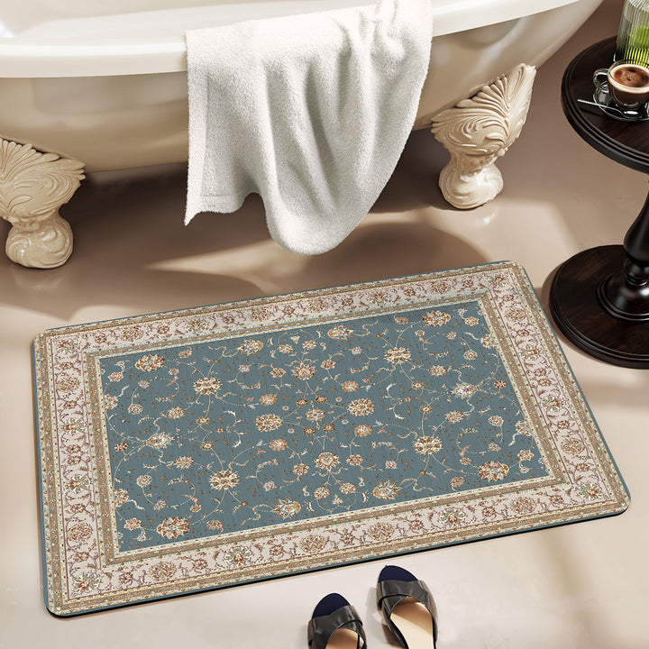 Luxurious Floral Pattern Bath Mat Kalsten