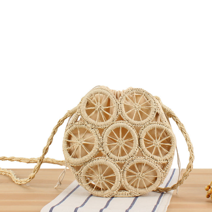 Round Bast Crossbody Bag with Unique Structural Design Kalsten