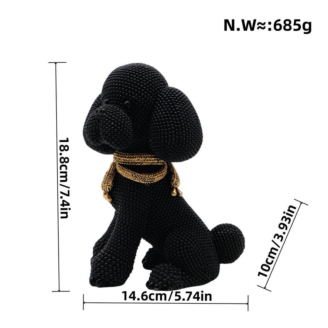 Decorative dog figure in modern design Kalsten
